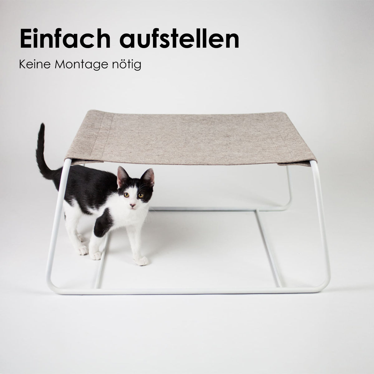 katzen hängematte LucyBalu - Freistehende Katzenhängematte FLOAT aus Wollfilz