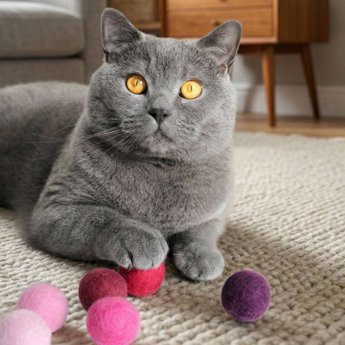 VIVA MAGENTA Filzbälle