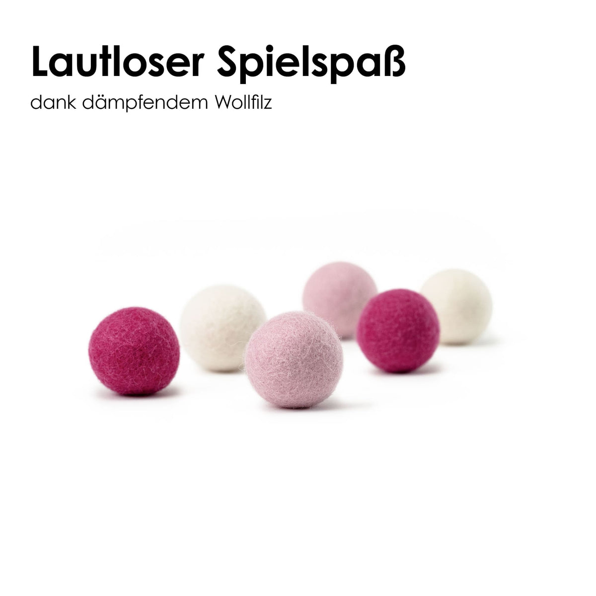 Lautloser Spielspaß mit Katzenbällen aus Wollfilz