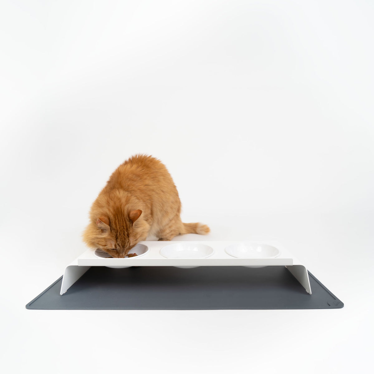 SQUARE Katzen Napfunterlage aus Silikon | rechteckig