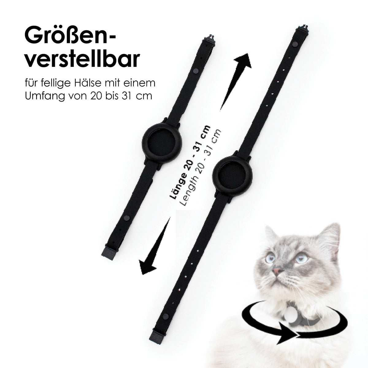 größenverstellbares Halsband Katzen 